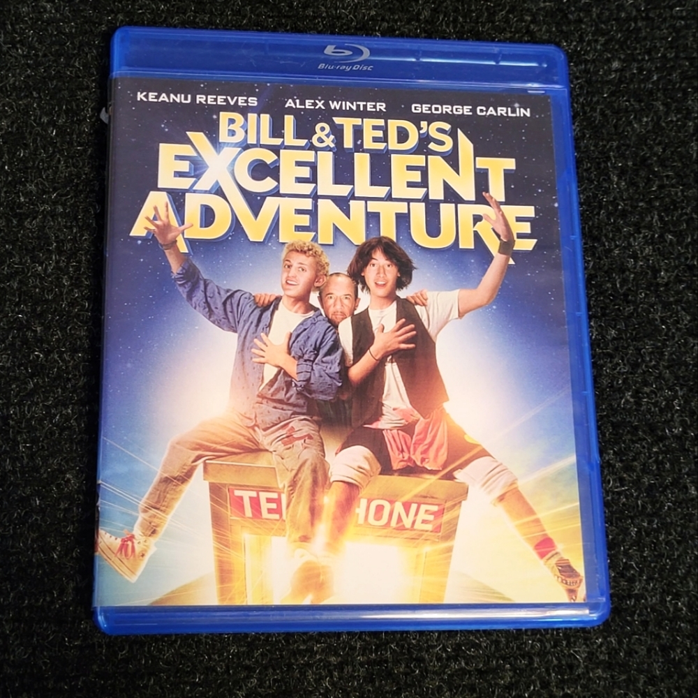 ⚡3/$20⚡ BILL & TED'S EXCELLENT ADVENTURE Blu-ray Keanu Reeves Alex Winter Comedy